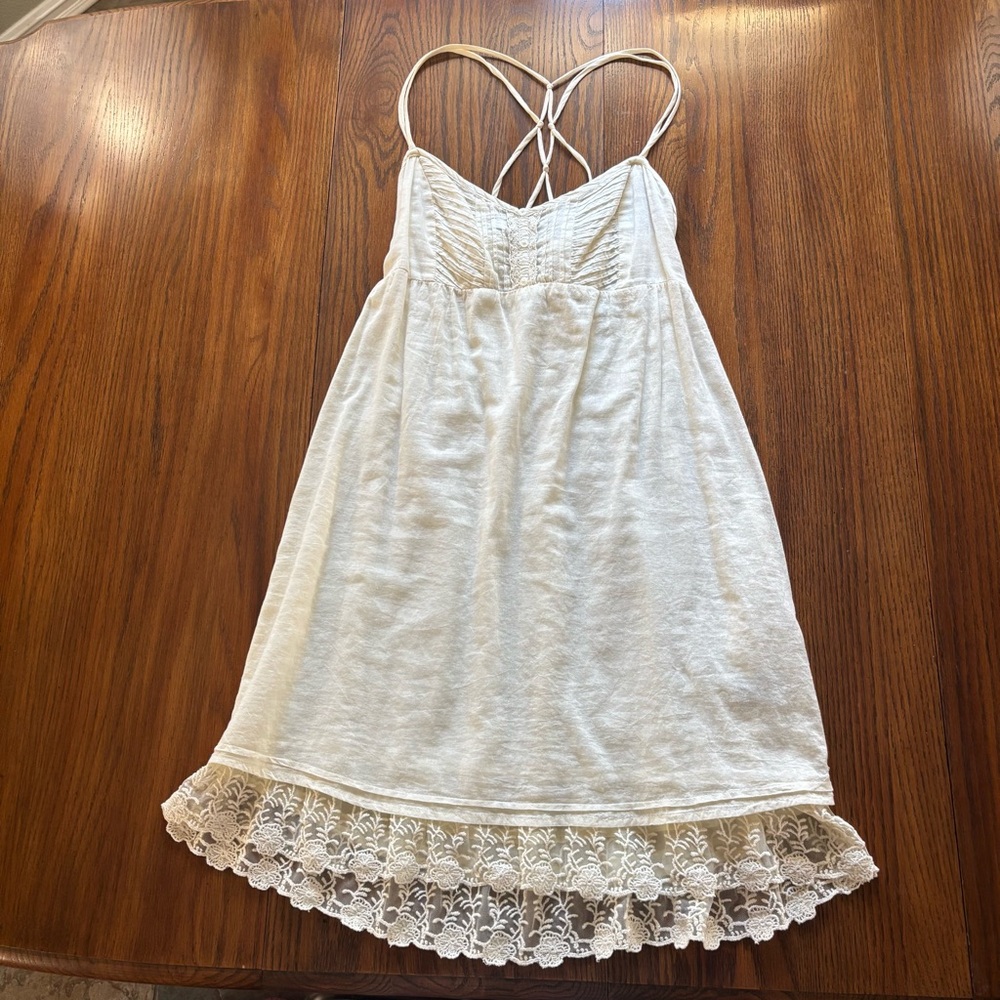 O'Neill Cream Lace Trim Dress